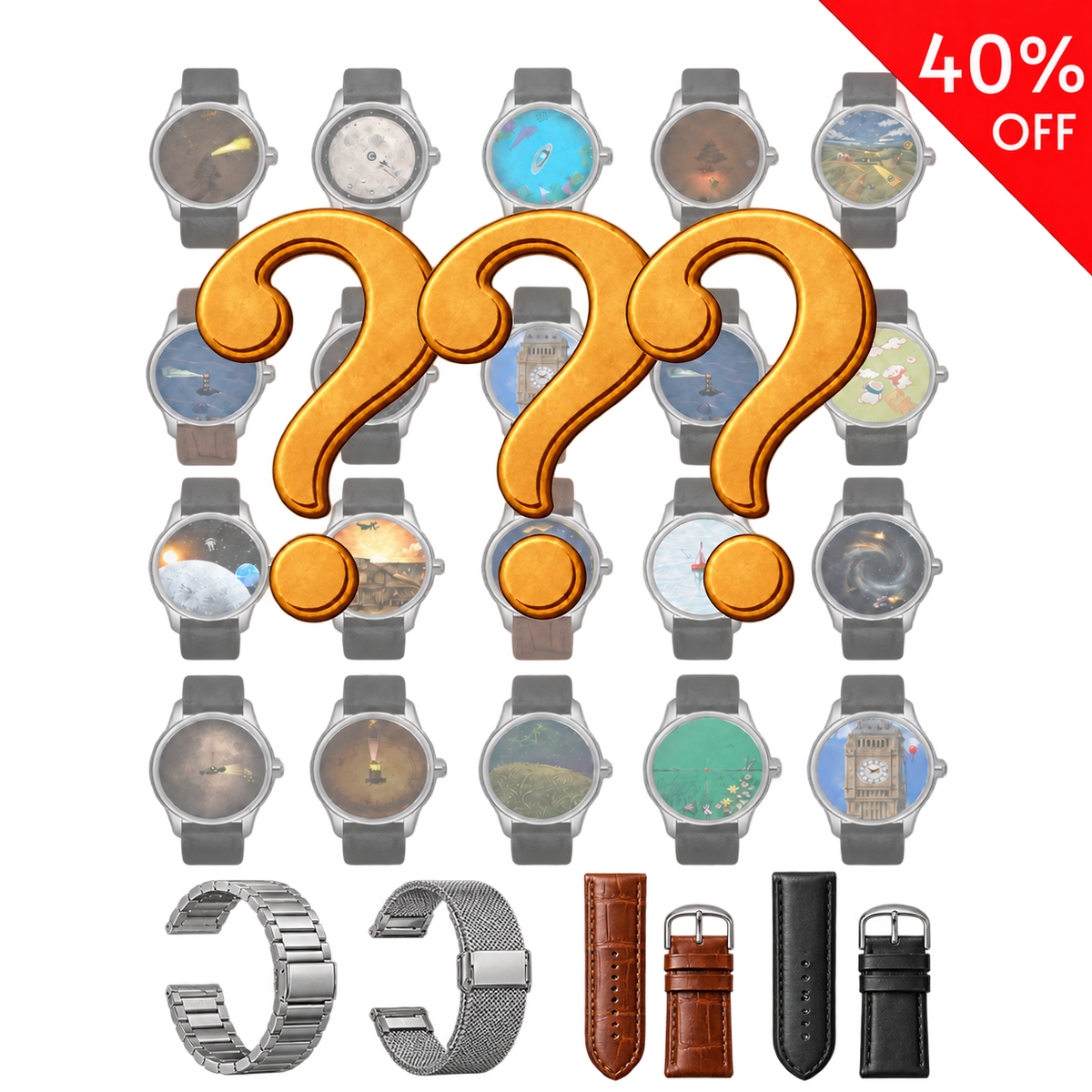 Reloj misterioso y divertido