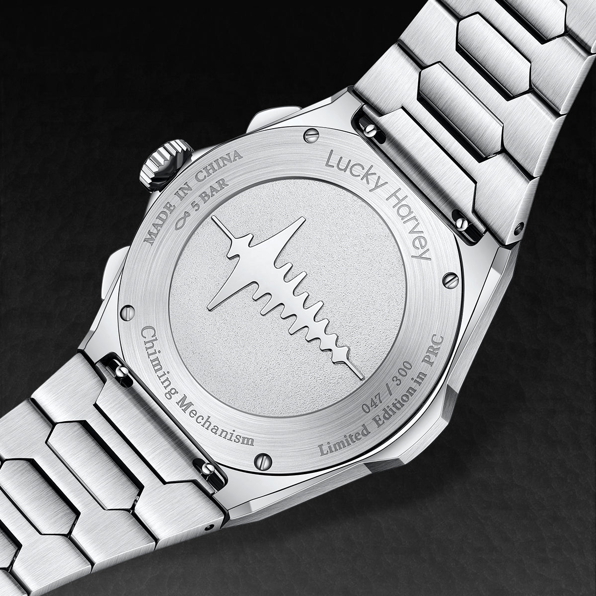 【Limited Edition 300pcs】Hammer Dial Big Date Automatic Winding Chiming Watch Lucky Harvey