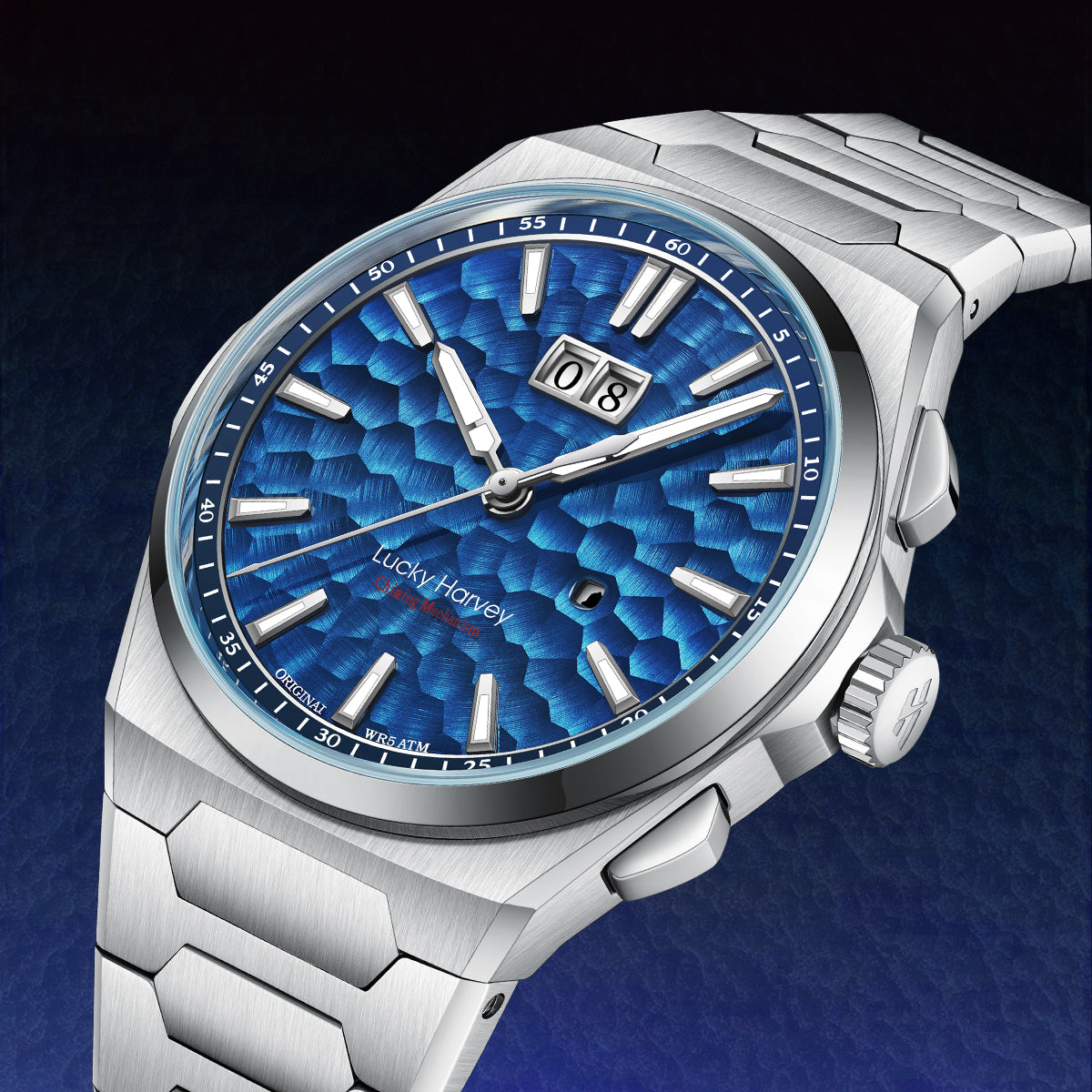 【Limited Edition 300pcs】Hammer Dial Big Date Automatic Winding Chiming Watch Lucky Harvey