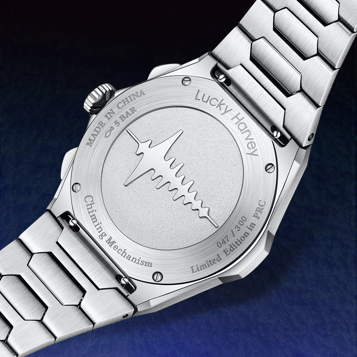 【Limited Edition 300pcs】Hammer Dial Big Date Automatic Winding Chiming Watch Lucky Harvey
