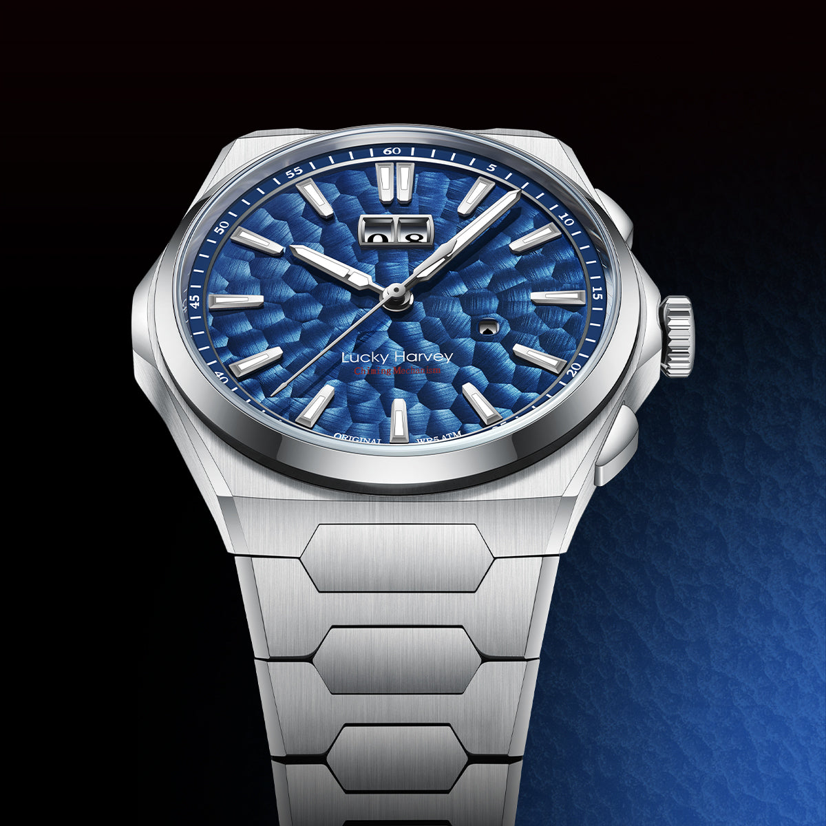 【Limited Edition 300pcs】Hammer Dial Big Date Automatic Winding Chiming Watch Lucky Harvey