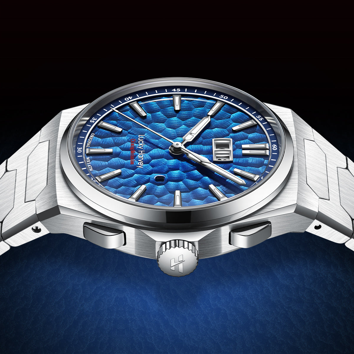 【Limited Edition 300pcs】Hammer Dial Big Date Automatic Winding Chiming Watch Lucky Harvey
