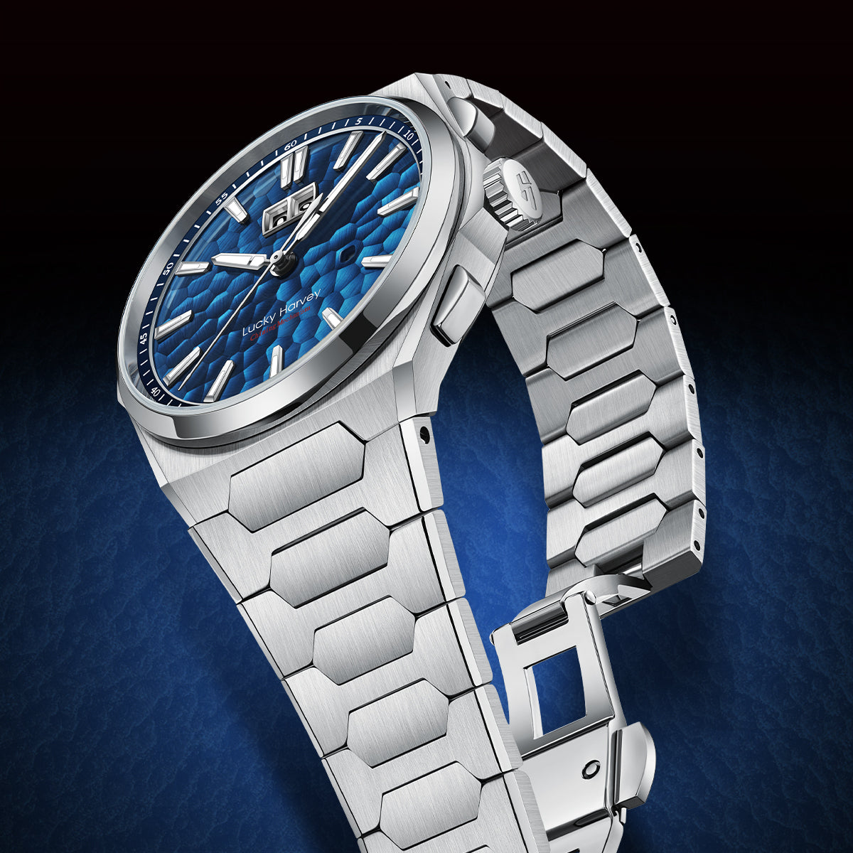 【Limited Edition 300pcs】Hammer Dial Big Date Automatic Winding Chiming Watch Lucky Harvey