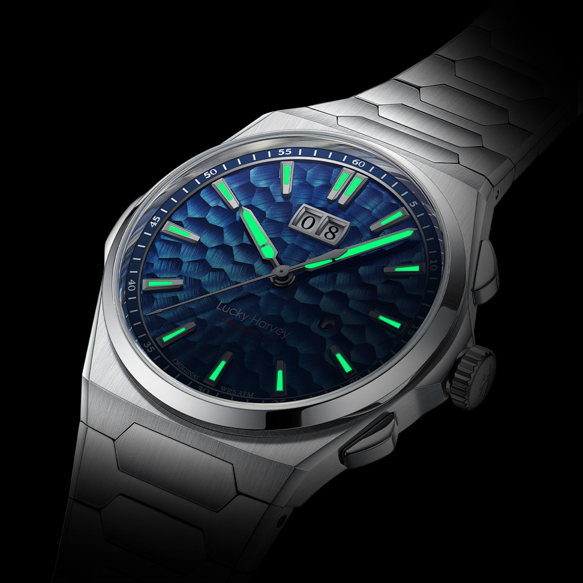 【Limited Edition 300pcs】Hammer Dial Big Date Automatic Winding Chiming Watch Lucky Harvey