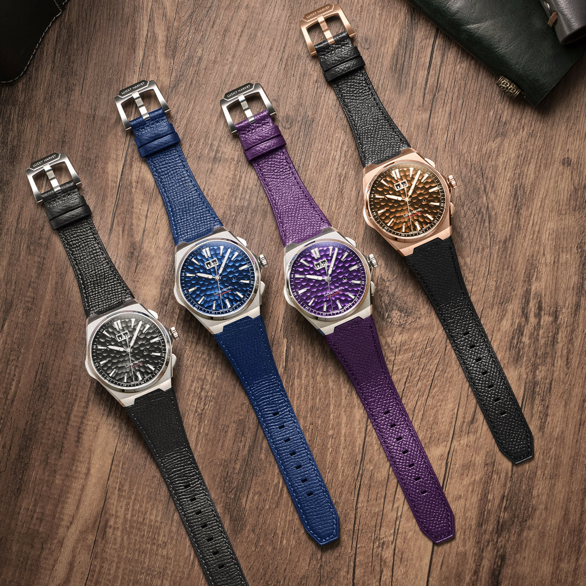 【Limited Edition 300pcs】Hammer Dial Big Date Automatic Winding Chiming Watch Lucky Harvey