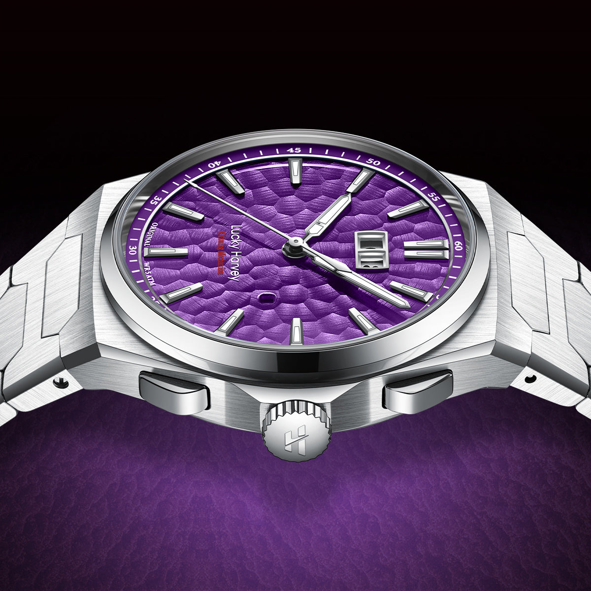 【Limited Edition 300pcs】Hammer Dial Big Date Automatic Winding Chiming Watch Lucky Harvey