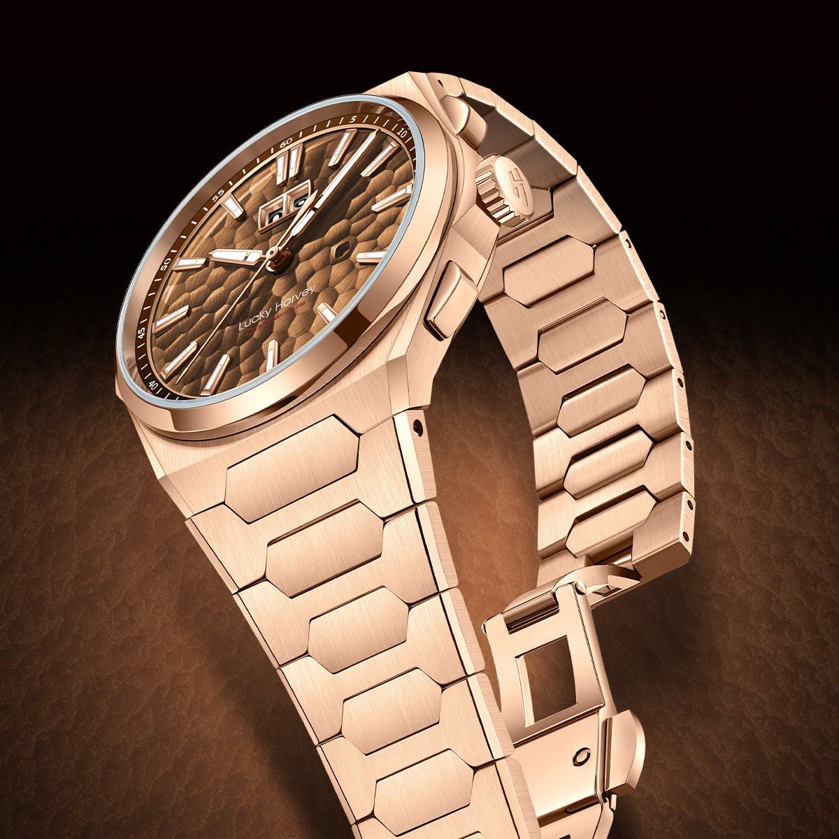 【Limited Edition 300pcs】Hammer Dial Big Date Automatic Winding Chiming Watch Lucky Harvey