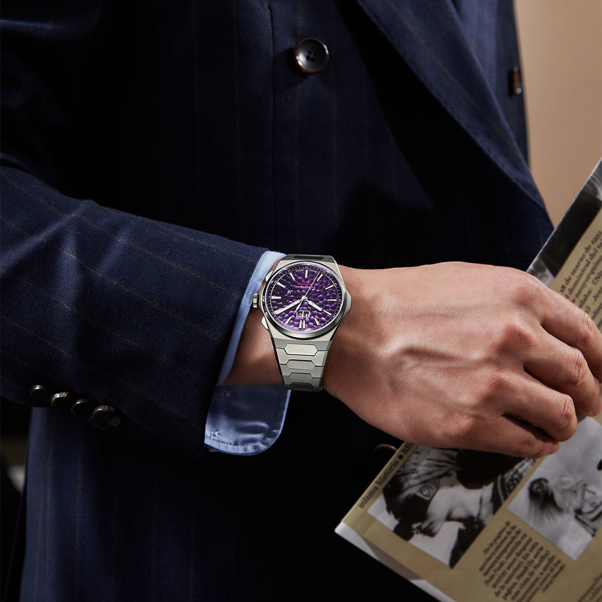 【Limited Edition 300pcs】Hammer Dial Big Date Automatic Winding Chiming Watch Lucky Harvey