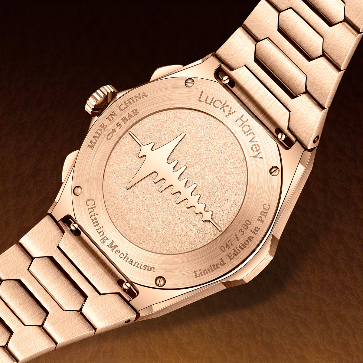 【Limited Edition 300pcs】Hammer Dial Big Date Automatic Winding Chiming Watch Lucky Harvey