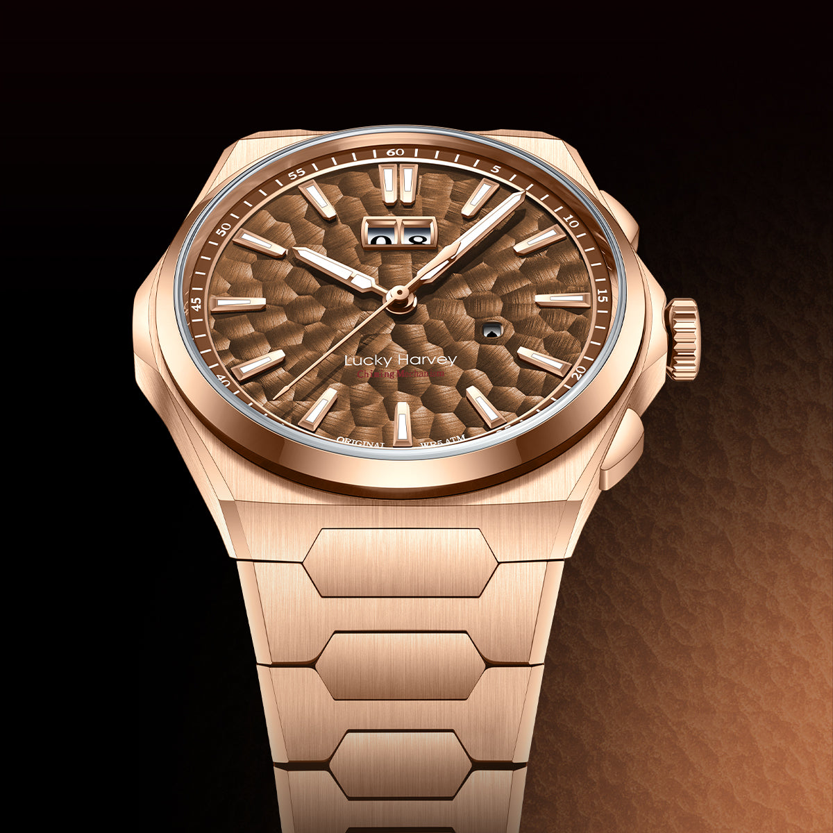 【Limited Edition 300pcs】Hammer Dial Big Date Automatic Winding Chiming Watch Lucky Harvey
