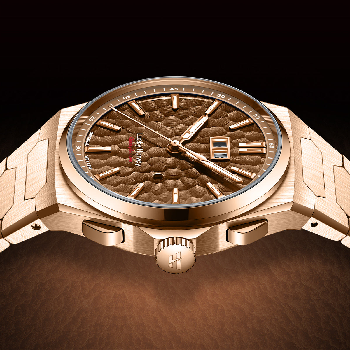 【Limited Edition 300pcs】Hammer Dial Big Date Automatic Winding Chiming Watch Lucky Harvey