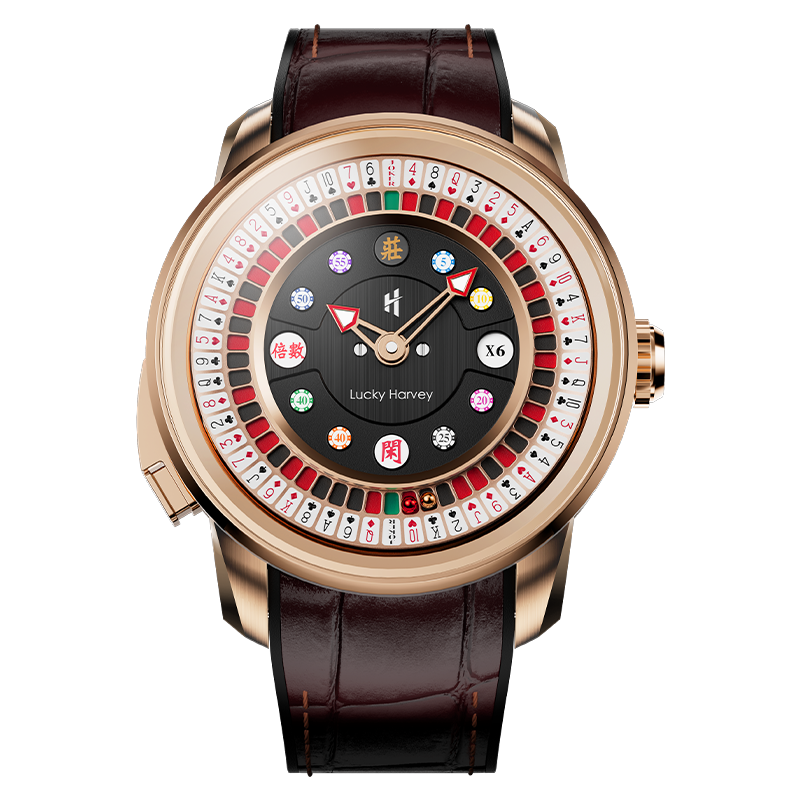 Player Series Poker Roulette Automatic Watch Lucky Harvey