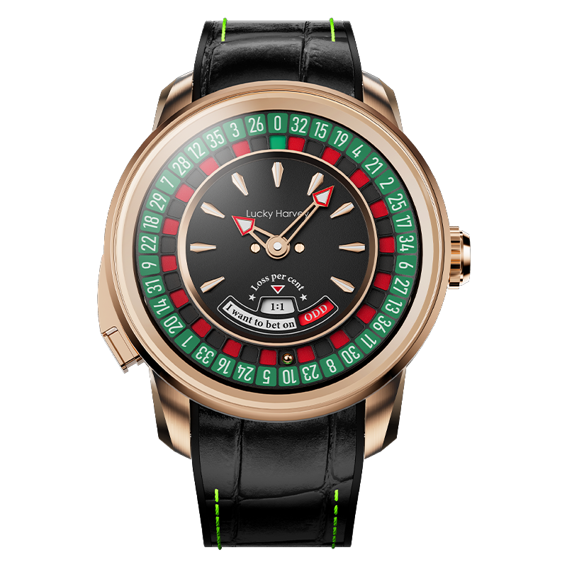 [Collaboration] Player Series Gold European Roulette Automatic Watch Lucky Harvey