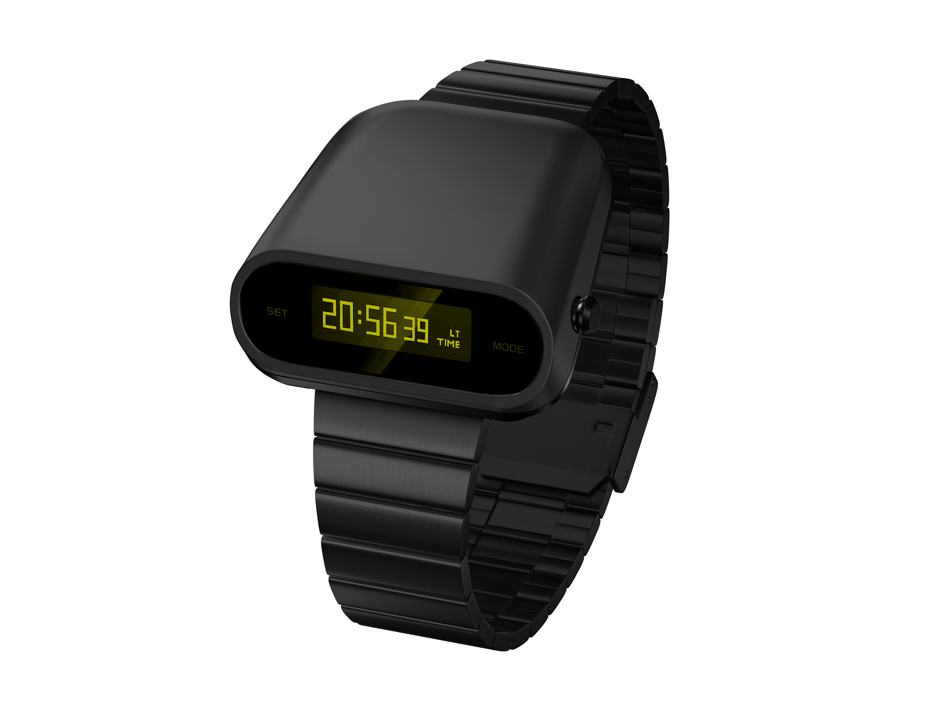 retro digital watch-front view-S1000BY