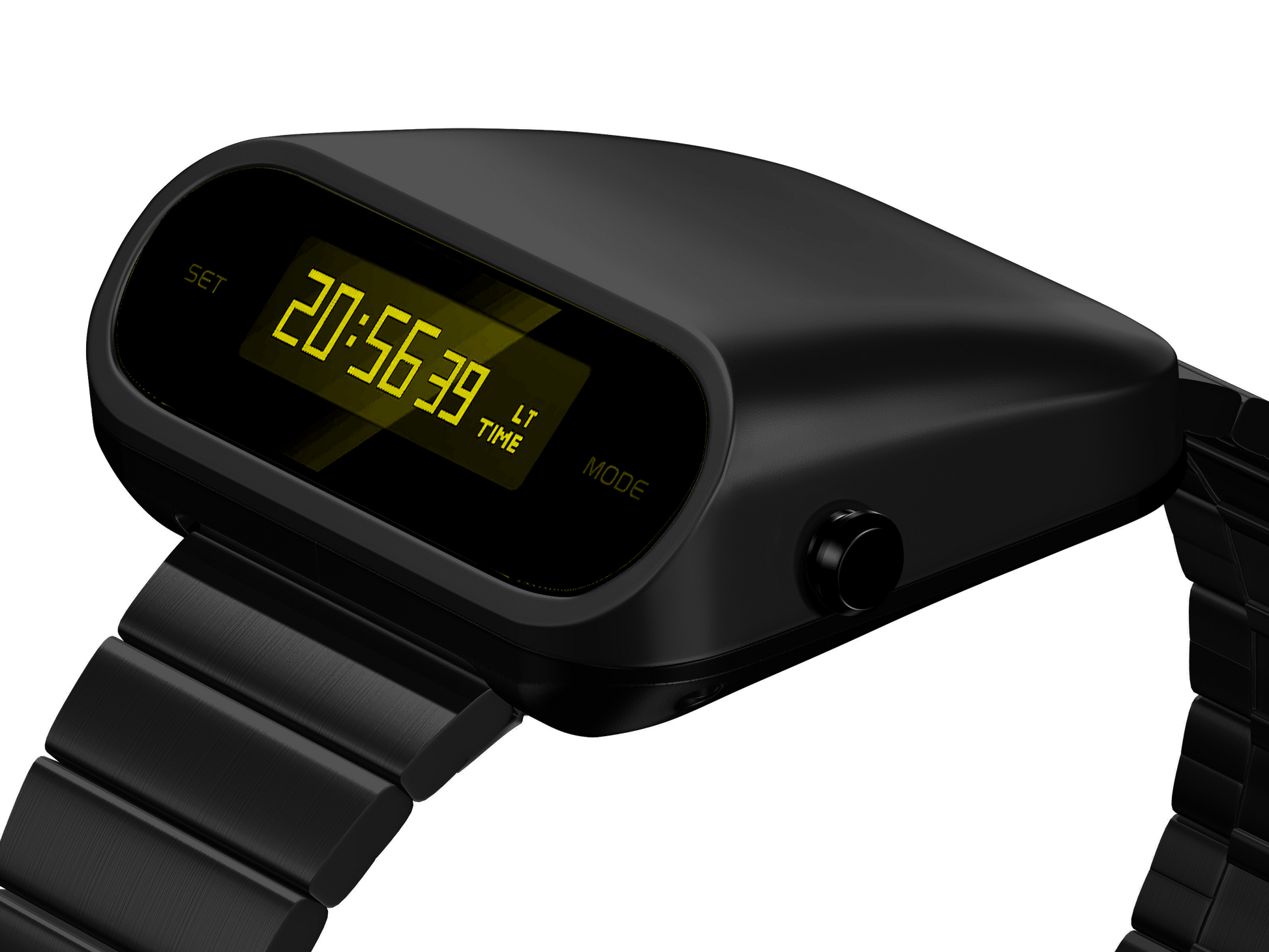 retro digital watch-detail view-S1000BY
