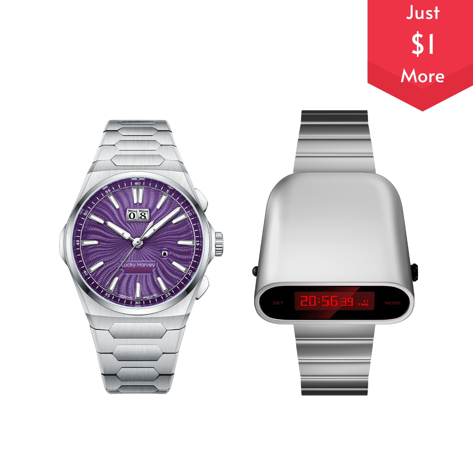 [Collaboration] Sound Of Nature Guilloché Dial Big Date Chiming Automatic Watch Lucky Harvey