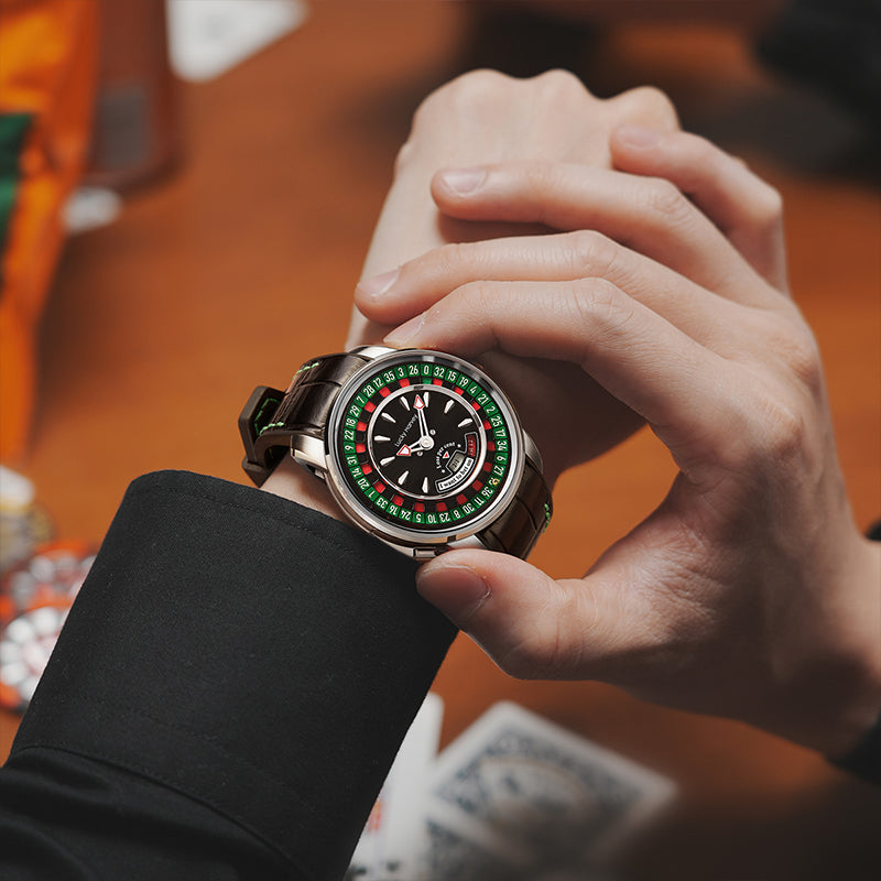 [Collaboration] Player Series Gold European Roulette Automatic Watch Lucky Harvey