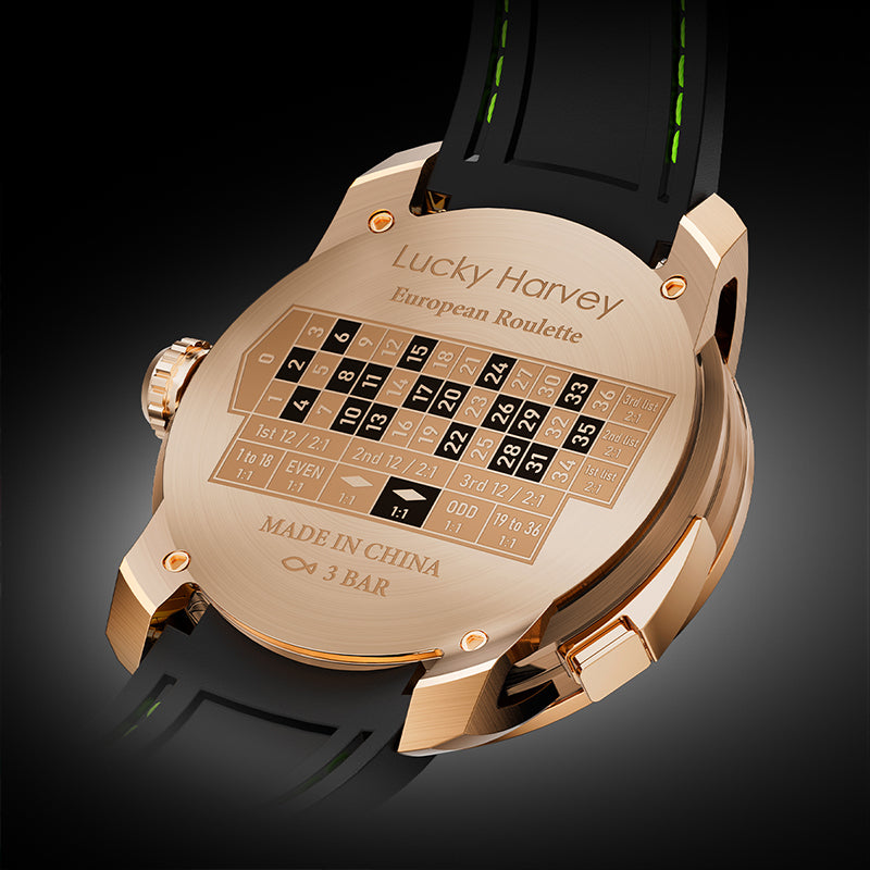 [Collaboration] Player Series Gold European Roulette Automatic Watch Lucky Harvey