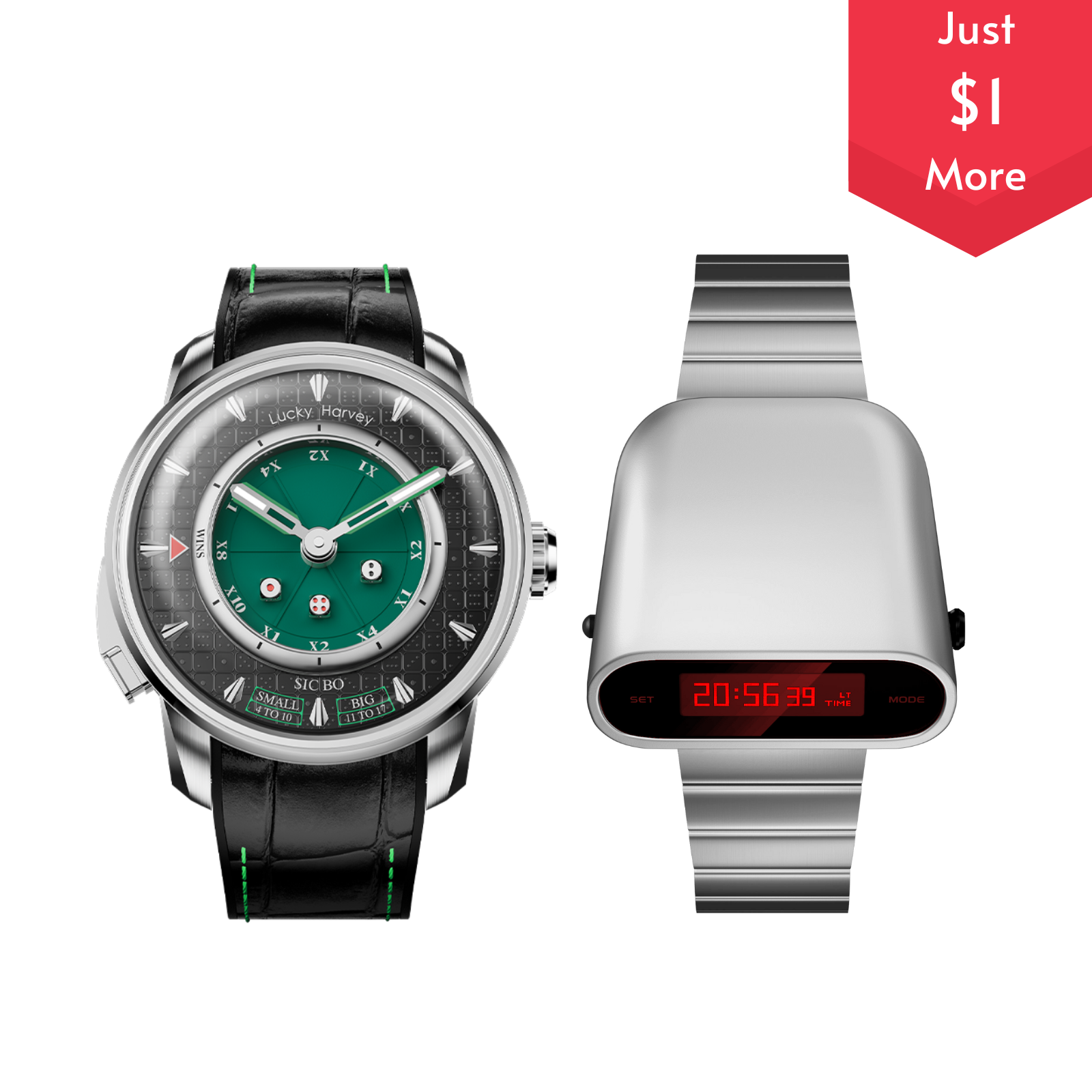 [Collaboration] Player Series Sic Bo Automatic Watch Lucky Harvey