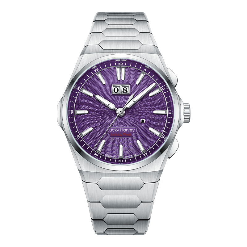 【Limited Edition 300PCS】Sound Of Nature Guilloché Dial Big Date Chiming Automatic Watch Lucky Harvey
