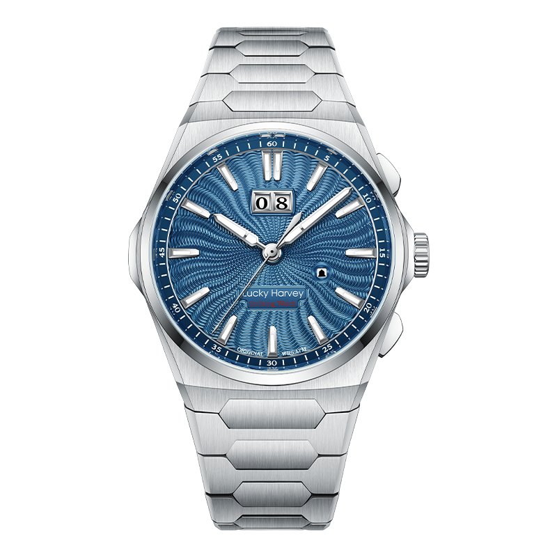 【Limited Edition 300PCS】Sound Of Nature Guilloché Dial Big Date Chiming Automatic Watch Lucky Harvey