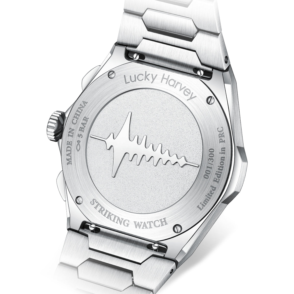 【Limited Edition 300PCS】Sound Of Nature Guilloché Dial Big Date Chiming Automatic Watch Lucky Harvey