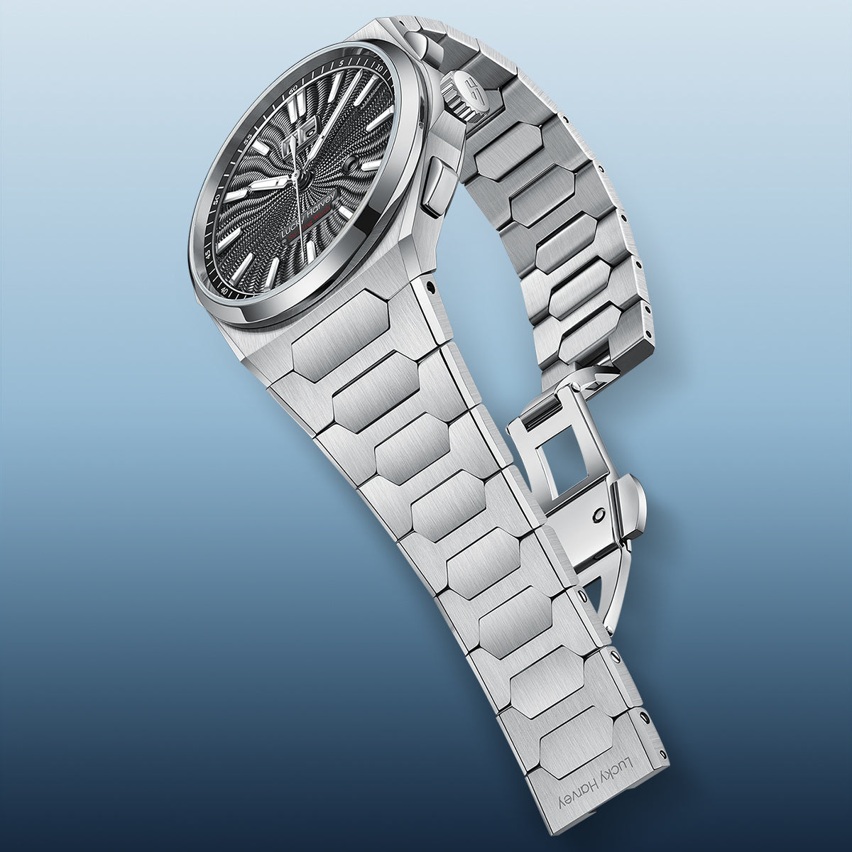 【Limited Edition 300PCS】Sound Of Nature Guilloché Dial Big Date Chiming Automatic Watch Lucky Harvey