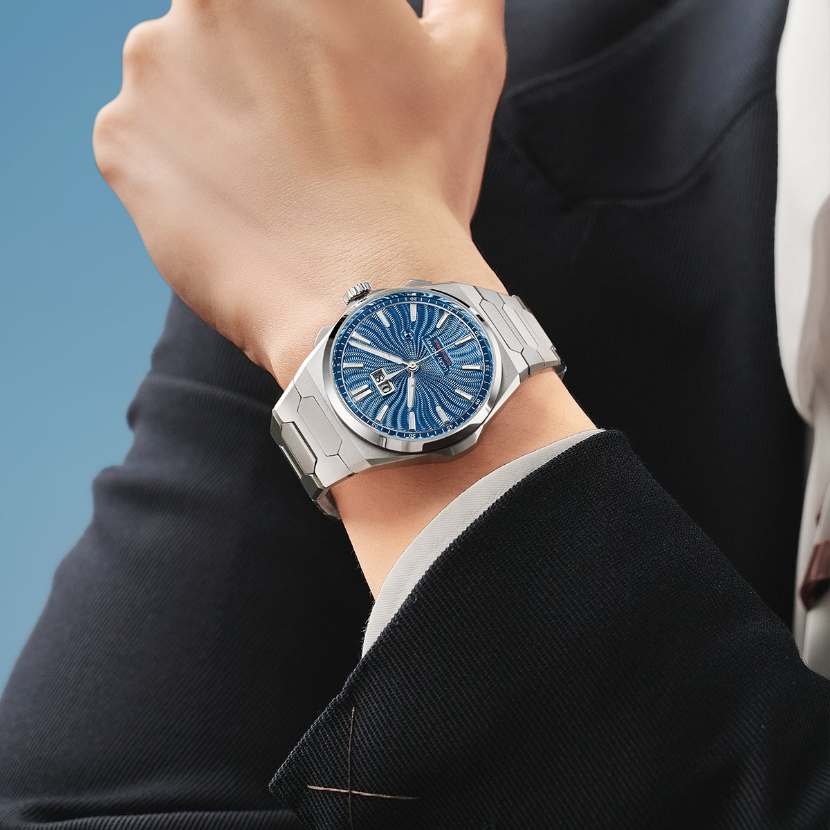 【Limited Edition 300PCS】Sound Of Nature Guilloché Dial Big Date Chiming Automatic Watch Lucky Harvey