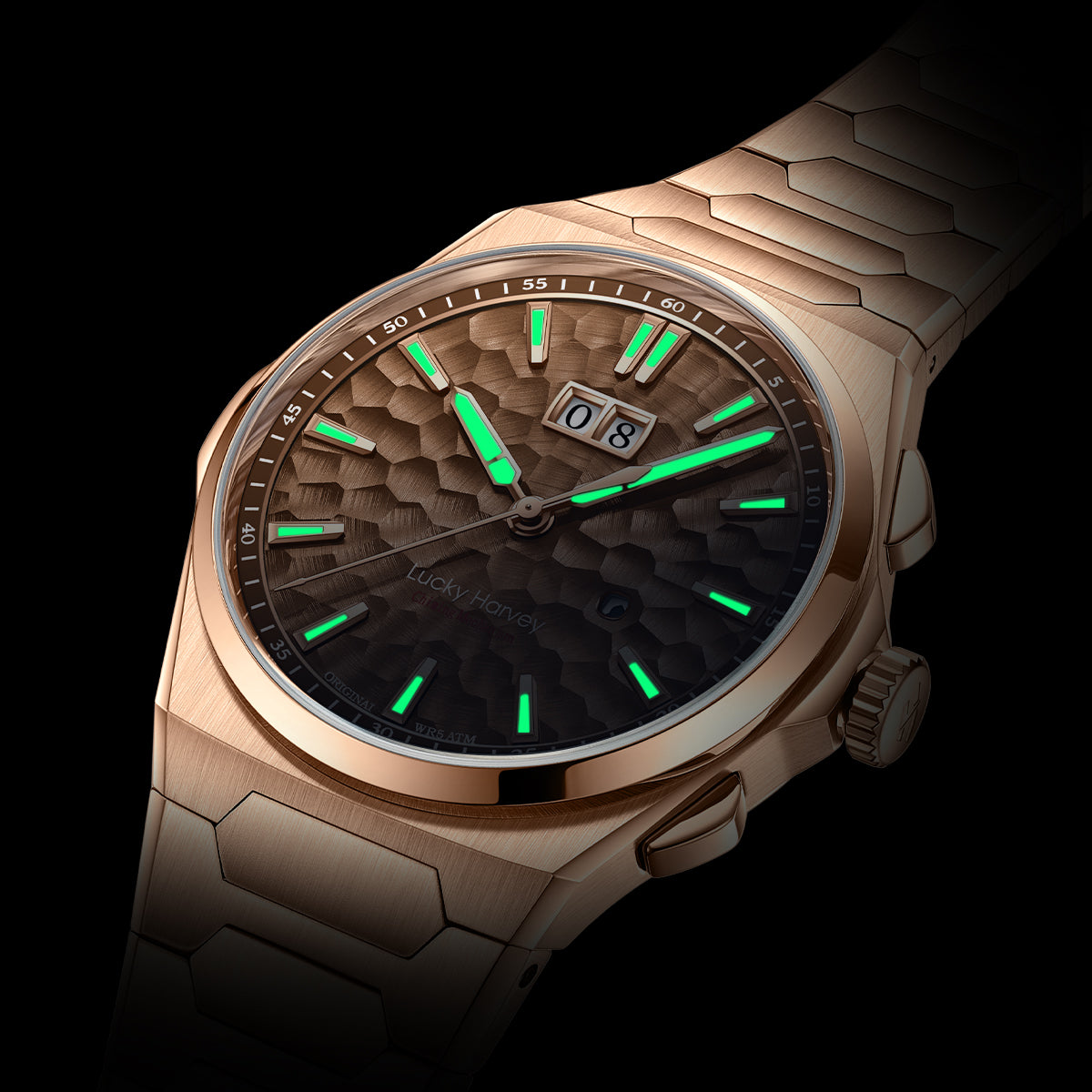 【Limited Edition 300pcs】Hammer Dial Big Date Automatic Winding Chiming Watch Lucky Harvey