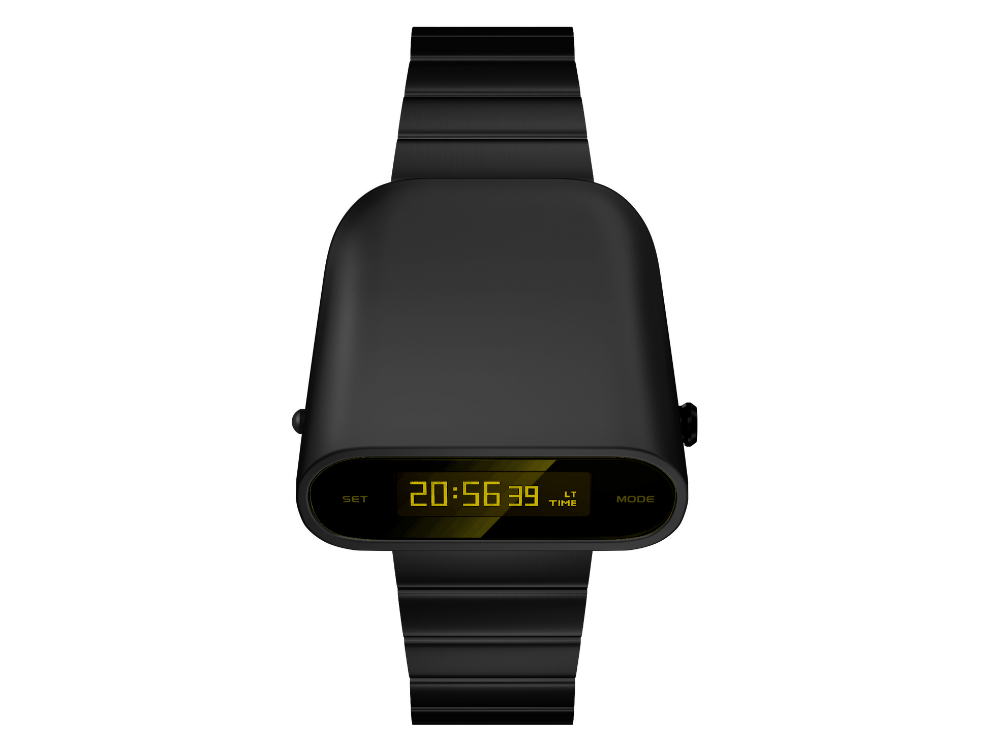 retro digital watch-top view-S1000BY