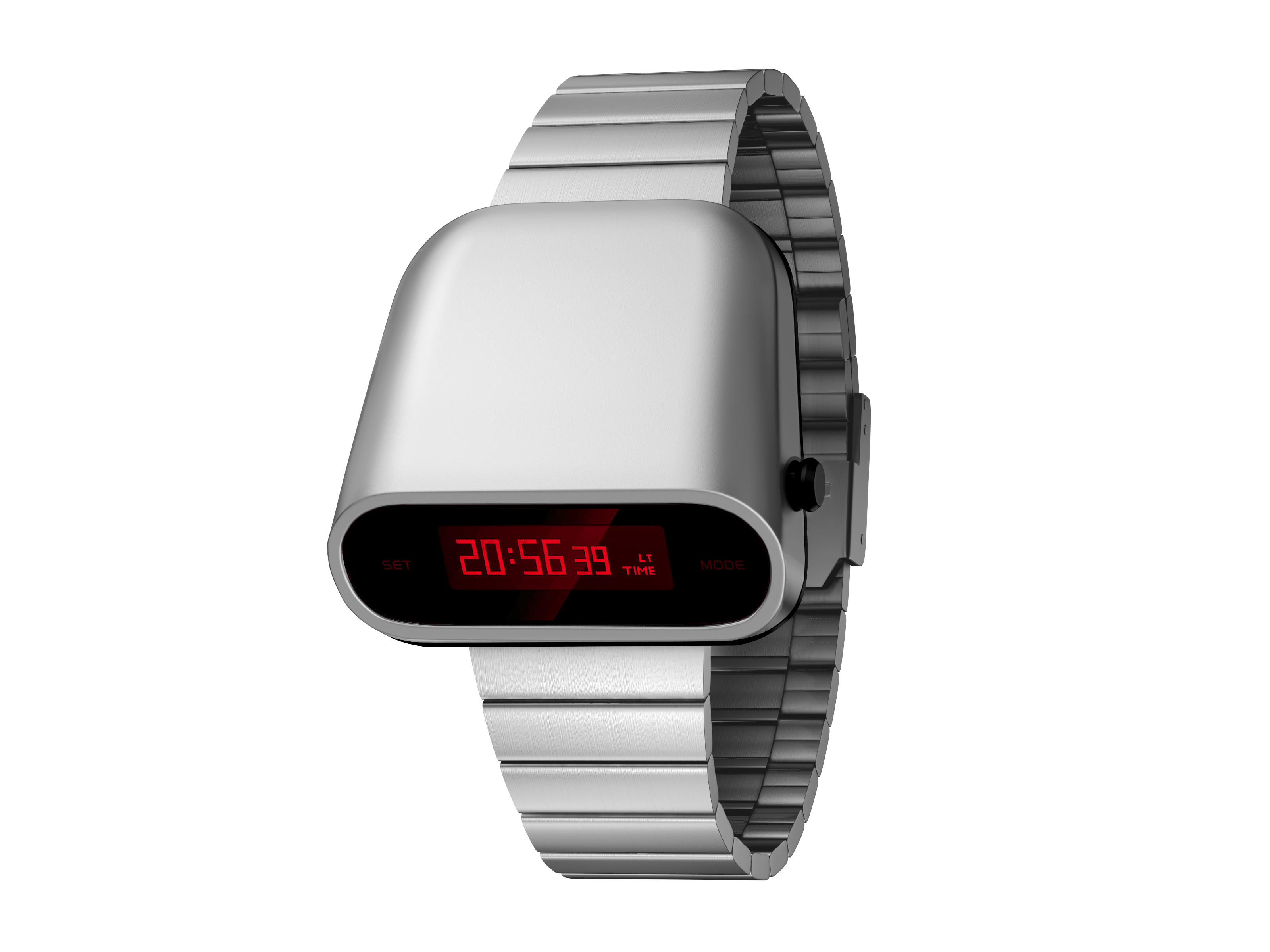 BENLYDESIGN Retro-Futuristic Metal Unique Digital Watch S1000S-R ...